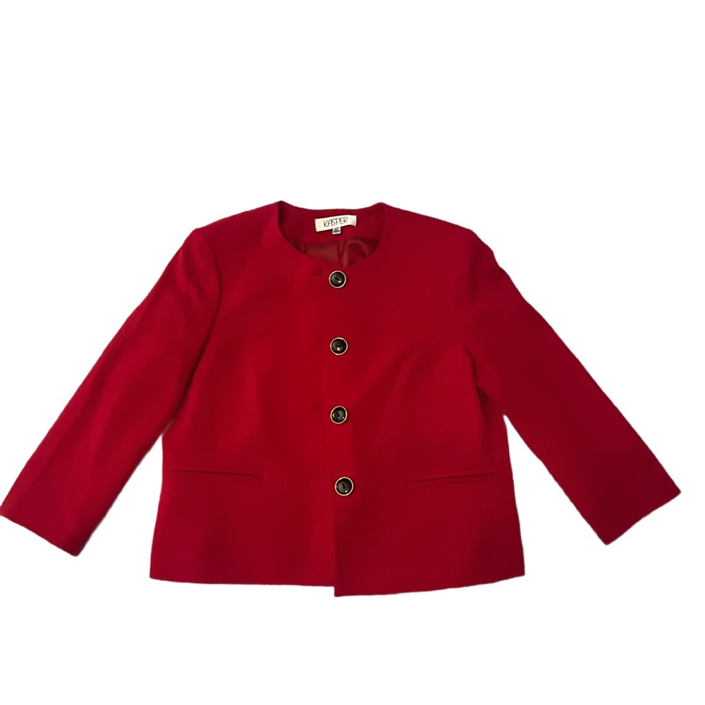 KASPER Red Dress Jacket/Blazer